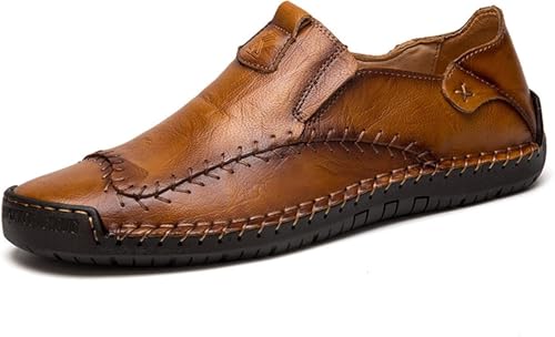 Men's Penny Loafers Casual Flat Boat Shoes are Suitable for Driving and Hiking