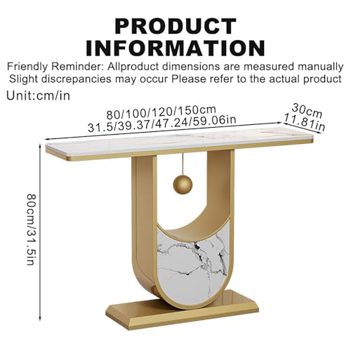 Moderna mesa larga de vestíbulo metálica para decoración de salas de estar 3