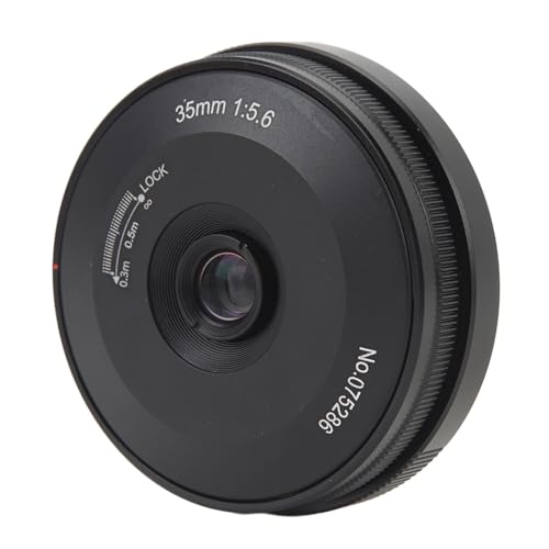 Lente Ultrafina de Enfoque Manual de Fotograma Completo F5.6 de 35 Mm Compatible con Cámaras con Montura L, para SL SL2 CL TL TL2, para Sigma FP, para S1 S1H S1R, Lente