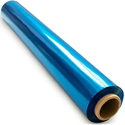 Blue Cellophane Wrap Roll 16 in x 200 ft - Gift Basket Wrap Cellophane | Transparent Blue Cellophane Roll - Colored Wrapping Paper - Crafts, Flowers & Party Favors
