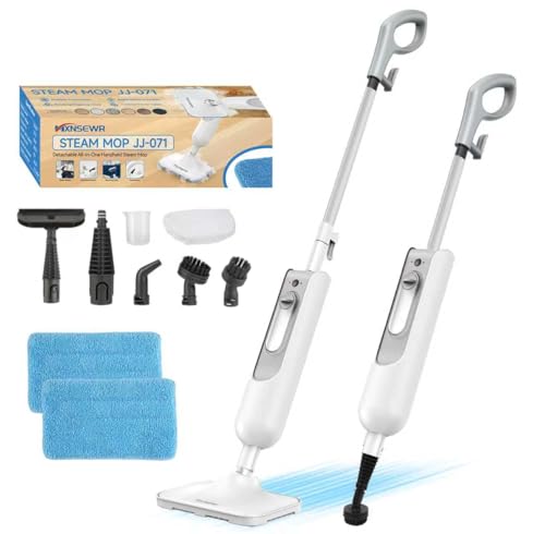 Mxnsewr Steam Mop All-in-one Multi-Functional Powerful Steam Cleaner, Handheld Detachable