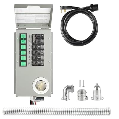 Nature's Generator Transfer Switch 6-Circuits 120/240V 30A Non-Automatic Power Transfer Kit