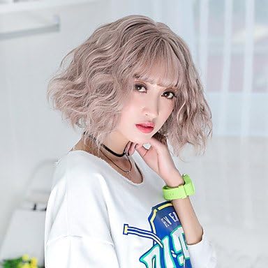 Women's Synthetic Wig Short Dark Brown Chestnut Brown Ash Brown Brown Grey Halloween Wig Natural Wigs Party Wig Costume Wig