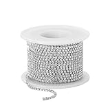 10 Yard Trimming-Greifer-Ketten Kristall Strass Schließen DIY Fertigkeit-Hochzeit Kette für DIY nähende Fertigkeit Wedding Supplies, 2mm