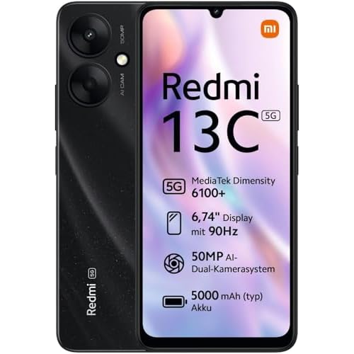 Xiaomi Redmi 13C 4GB RAM 128GB ROM 5G Black