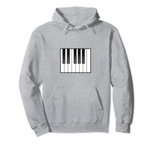 Piano Octave Teclado Ocho Teclas Sudadera con Capucha