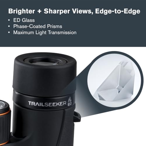Celestron TrailSeeker ED 10x32 ED Glass Compact Binoculars for Birding - image 5