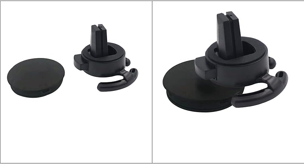 Car Vent Mount Holder 2 Pack - Compatible with Popsocket - Car Mount made for Pop Socket Grips Collapsible Phone Holder for Pop Mount with Secure AC Vent Clip, Horizontal Air Vent ONLY (Black) thumbnail