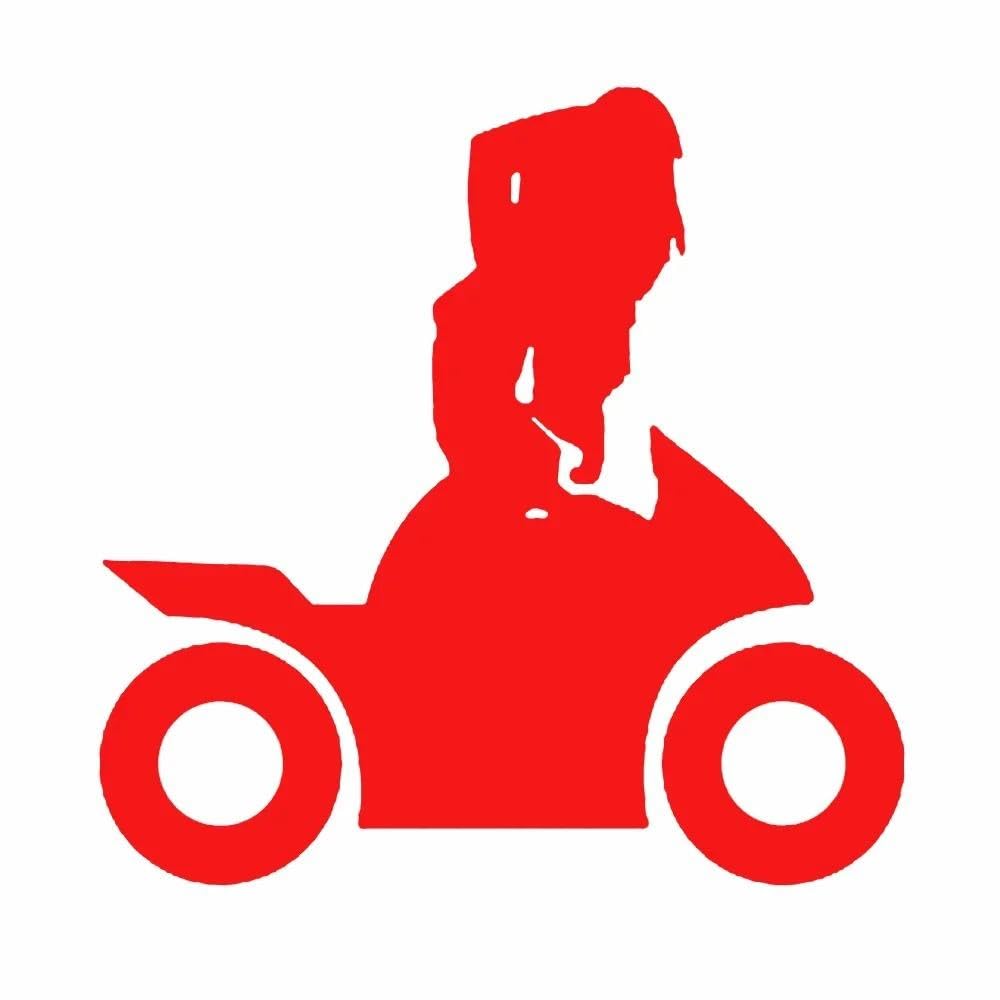 Fashion Beauty and Locomotive Vinyl Car Stickers Car Window Motorcycle Accessories Decals(Red,15cm)