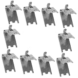 NUSITOU Supporti in Acciaio Inox per Ripiano Frigorifero 10 Pezzi Clip per Mensola Adatti a Vetrine Refrigerate Professionali