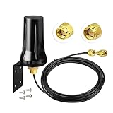 Bingfu 4G LTE Cellular Trail Camera Antenna Fixed Bracket Wall Mount RP-SMA Male Antenna for SPYPOINT Link Micro Link Dark Link S Link EVO Cellular Trail Wildlife Game Hunting Camera Security Camera