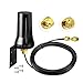 Bingfu 4G LTE Cellular Trail Camera Antenna Fixed Bracket Wall Mount RP-SMA Male Antenna for SPYPOINT Link Micro Link Dark Link S Link EVO Cellular Trail Wildlife Game Hunting Camera Security Camera