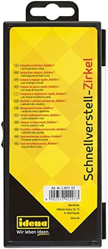 Idena 22073 - Kompas szybkomocujący, bańki stylowe, 1 szt.