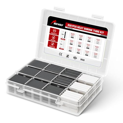 Tubos termorretráctiles RED WOLF con relación 3:1 e impermeables para cables