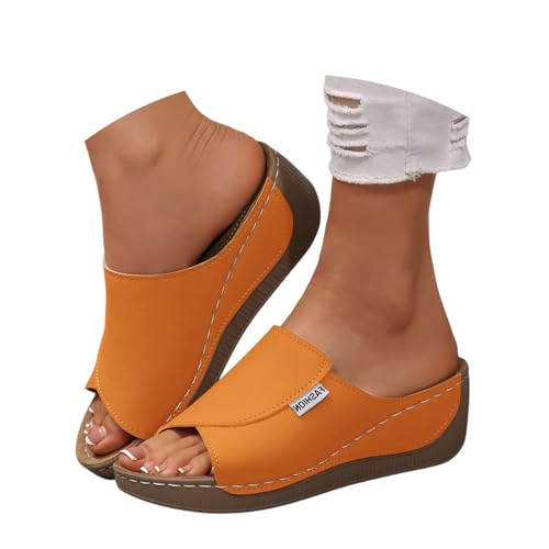 Scarpe Estive Donna, Ciabatte Donna Estive Ortopediche Sandali Pelle Anatomiche