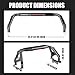 Truck Bed Roll Bar for Mid-Size & Full-Size Trucks, Extendable Cargo Chase Rack for Ford F-150, for Silverado & Serria 1500 / Colorado & Caynon, for Tacoma/Tundra, for Titan/Frontier, Black