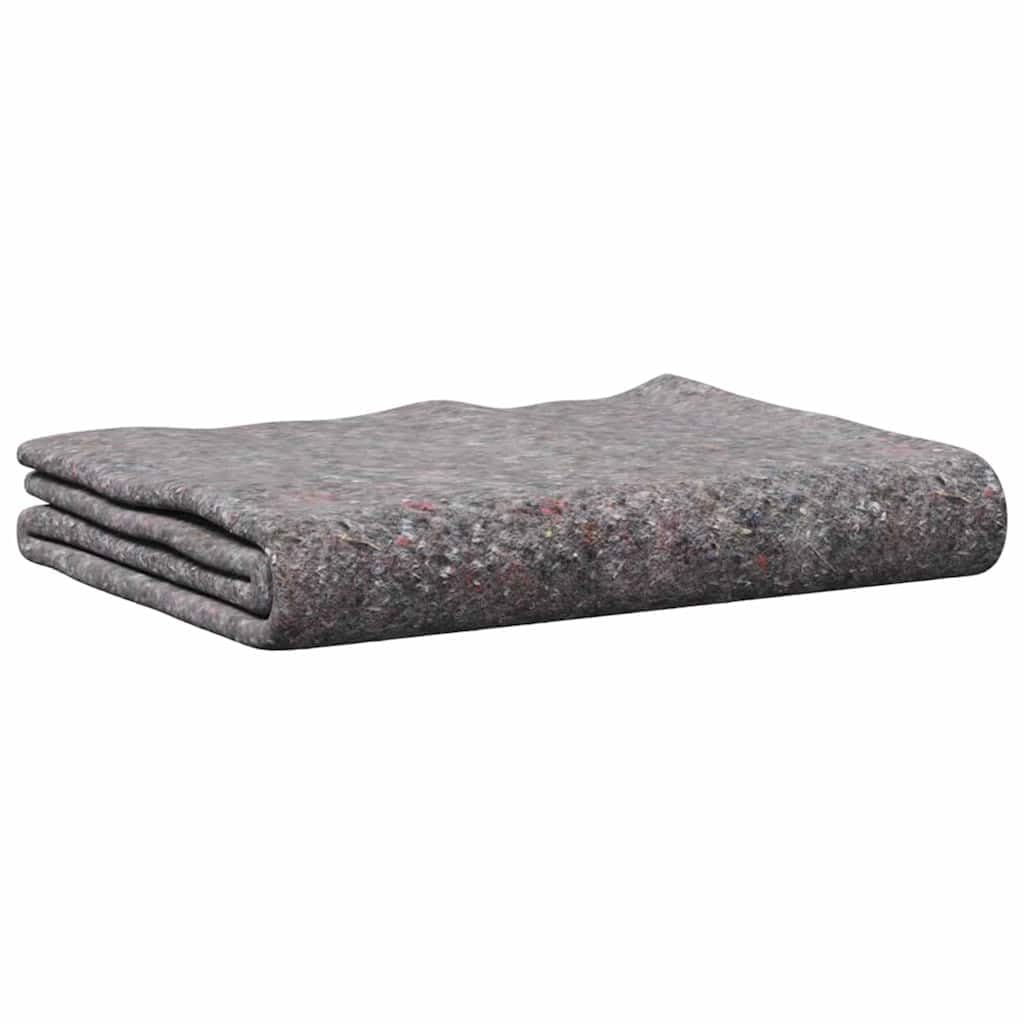 Mantas para mudanzas, 5 unidades, color gris, 150 x 200 cm, de tela, con acolchado y protección contra golpes para muebles, renovación, obras, estudio, insonorización y protección contra