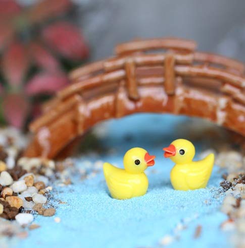 Emien 25Pcs Little Yellow Mini Duck Duckling Miniature Ornament For Diy Dollhouse Decoration Fairy Garden Plant Décor, Nice Decoration Accessories For Desk,Cabinet,Kids Room,Party Etc. #TOP2