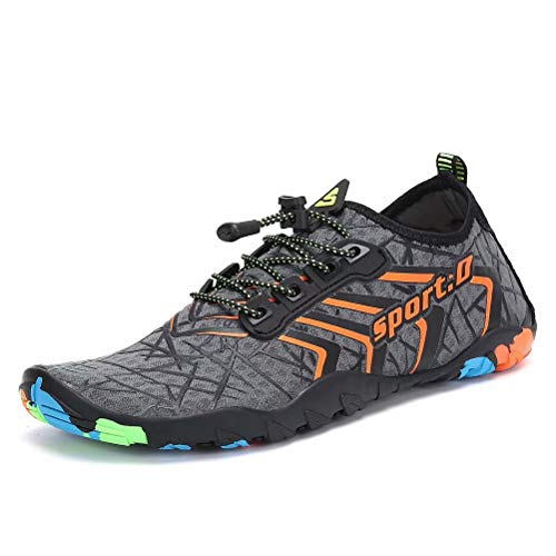 Leyang Women Men Water Shoes Lightweight Quick Dry Non-Slip Barefoot Beach Shoes Multifunction