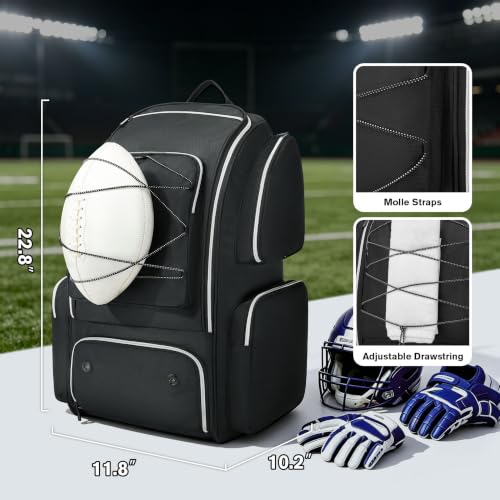 Football Backpack with Shoe Compartment