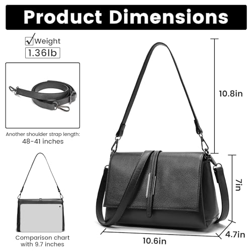Women Small Genuine Leather Shoulder Bag Soft Crossbody Purse for Lady Handbag3