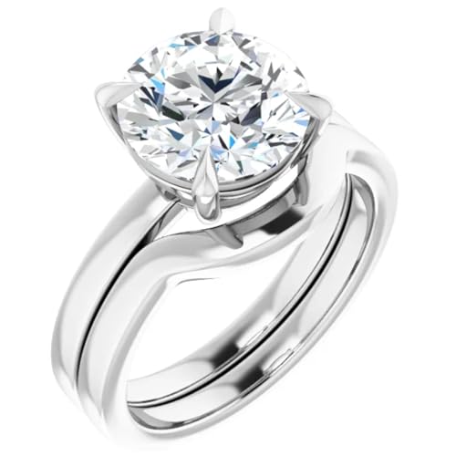 2 Ct. Claw Prong Round Lab Diamond Engagement Ring2