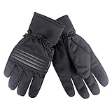 Sondergrößen: Standard Kenneth Cole REACTION Herren Winter Nylon Fleece Warm Gloves Handschuhe für kaltes Wetter, Schwarz Ski, Mittel