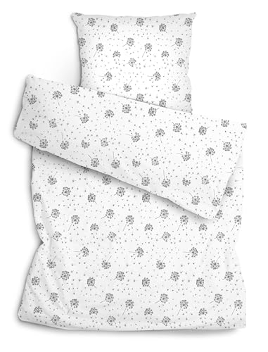 Amilian Bettwäsche Set 2-teilig 135x200 cm + 80x80 cm - 100% Baumwolle, weich, pflegeleicht, für Kinder; Jugendliche; Erwachsene - modernes Design -...