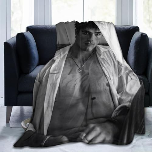 ALLGEEWE Jacob Elordi Throw Blanket Bedding Fleece Blanket Home Decor Gift for Men & Women 4Sizes