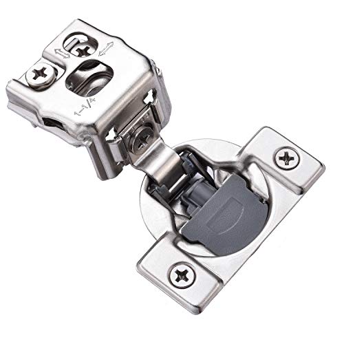 Luokim 40 Pack Soft Closing Cabinet Hinges 1-1/4 inch Overlay Self Closing Concealed Hinge Kitchen Hardware 105 Degree Nickel Plated Luokim 40 Pack Soft Closing Cabinet Hinges 1-1/4 inch Overlay Self Closing Concealed Hinge Kitchen Hardware 105 Degree Nickel Plated