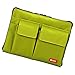 LIHIT LAB Bag Insert Organizer with Storage Pockets (Bag-in-Bag), Yellow Green, 7.1 x 9.8 Inches (A7553-6)