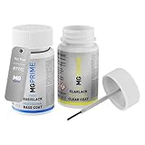 MG PRIME Peinture voiture kit de stylo retouche pour Fiat 877/C Poisen Blue de base de vernis de 50ml par flacon