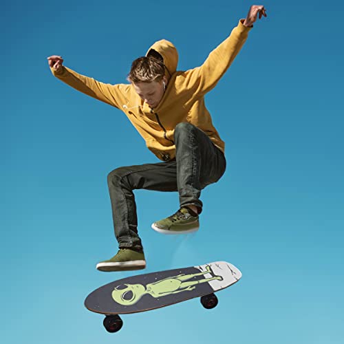 Hussrity Aliens And Astronauts Longboard Grip Tape 44" X 10" Bubble Free Skateboard Grip Tape Sheet Scooter Grip Tape Easy Apply Grip Tape For Skateboards #TOP4