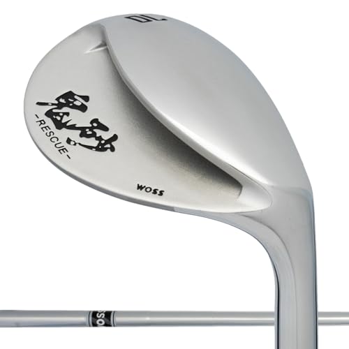 WOSS(ウォズ) GOLF 鬼砂 レスキュー ウェッジ 大型ヘッド 全面フルスコアライン ゴルフクラブ ウォズ バンカー アプローチ RESCUE (スチール, 70, 度) 1枚目