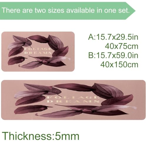 Tapete de cocina de 2 piezas absorbente para evitar manchas 4