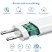 USB-Stecker, (2 Pack) USB-Netzstecker, für iPhone 11, 8, 7, 6, 6S, XR, XS, X, SE, Android, Samsung, Xiaomi, Huawei, Motorola, Sony, LG Smartphones, Kameras, MP3 usw, Universal 5V 1A Power Adapter