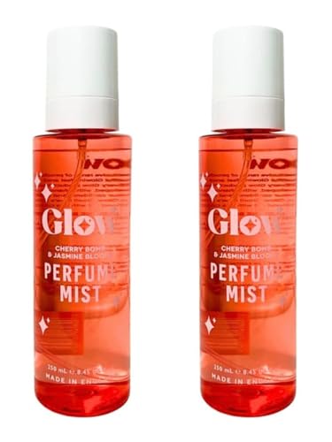 Image of 2× Glōw | Perfume Mist - Cherry Bomb & Jasmine Blooms Scented | 250mL Each [TWIN PACK]