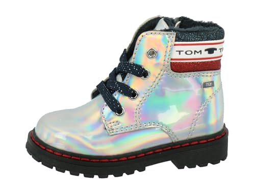 Tom Tailor Baby-Mädchen 2171505 Halblange Stiefel, Silver, 22 EU