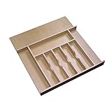 Rev-A-Shelf 4WCT-3SH Short Trim-to-Fit Wooden Cutlery 9 Compartment Tray Insert Utensil Organizer...