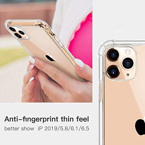 ASD Accessories iPhone 11, Clear Shockproof Bumper Case Soft TPU Silicone Case Cover[Drop Protection] Crystal Gel Case Skin (iPhone 11, Clear)