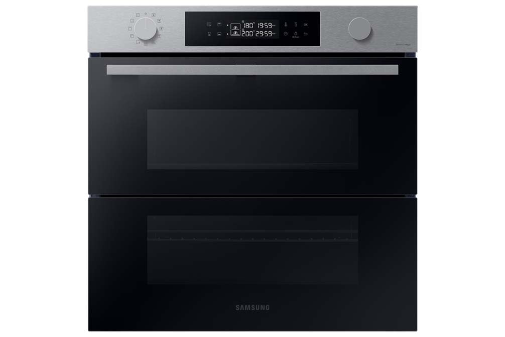 Samsung Series 4 Dual Cook Flex Smart Oven with Pyrolytic Cleaning, Colour: Stainless Steel, NV7B45305AS [Energy Class A+]