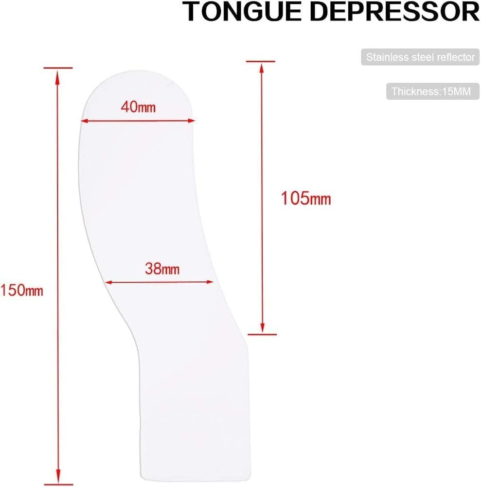 Zahnspiegel, LED-Kieferorthopädie-Spiegel Dental Doppelseitiger Reflektor, Anti-Fog-Zahnspiegel mit Licht, mit Griff, Zahnarzt-Mundpflege-Werkzeug