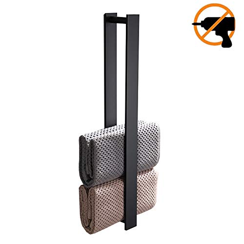 YunNasi Handtuchhalter Bad Ohne Bohren Vertikal Handtuchstange Badetuchhalter SUS304 Stainless 40cm