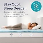 Sure2Sleep Twin XL Size, 3-Inch, Gel Swirl Memory Foam Mattress Topper Made in USA.