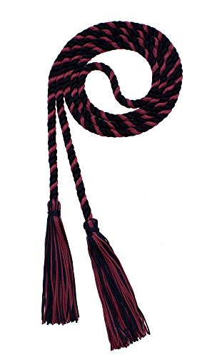 Image of Graduation Honor Cord - Navy /Maroon - Every School Color Available - Made in USA