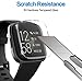 YMHML [5 Pack] Compatible for Fitbit Versa 2 Tempered Glass Screen Protector, Waterproof 9H Hardness Crystal Clear [No-Bubble] Anti- Scratch Easy Installation Film for Fitbit Versa 2 Accessories