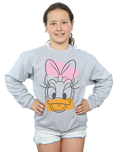 Disney Girls Daisy Duck Head Sweatshirt 12-13 years Sport Grey