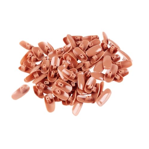 TOGEVAL 200 pièces Main Entraînement pour Ongles Modèle de Pratique Flexible pour Débutants Manucure DIY Faux Ongles Réalistes pour Entraînement Professionnel