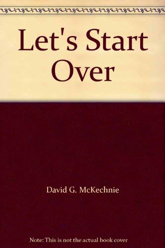 Let's Start Over 096395590X Book Cover