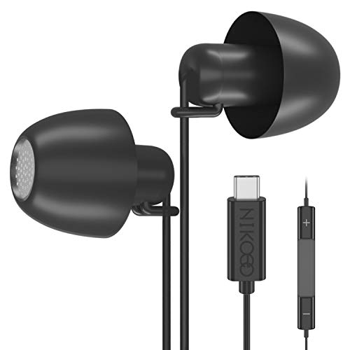USB Type C Headphone for Galaxy Note 10/10+, NIKOEO USB-C Earphones Hi-Fi Digital